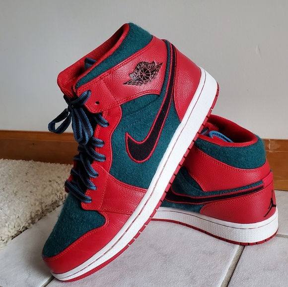 Nike Other - Jordan 1 Mid Gym Red Dark Sea